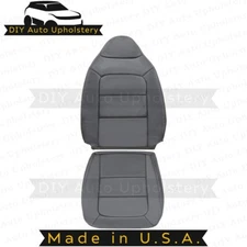 2001 2002 for Ford Explorer Sport Trac Driver Top/Bottom Leather Seat Cover Gray