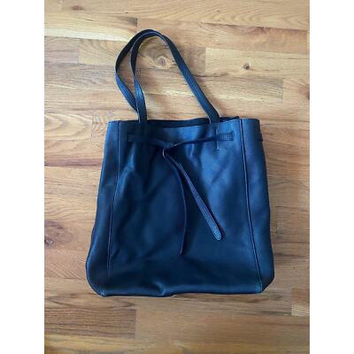 Celine Phantom Cabas Tote Bag Black Leather Women s Bag - Pre-owned