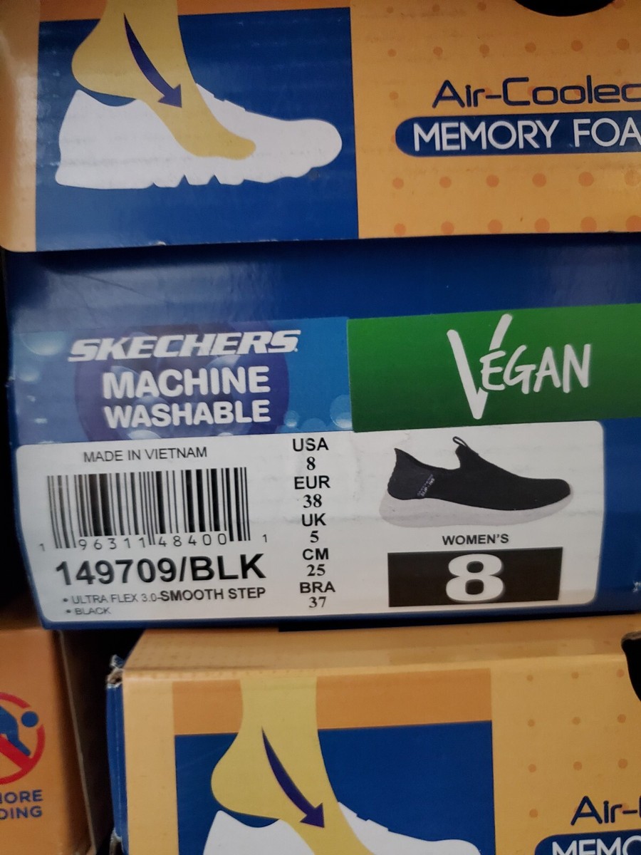 アオ NEW* Skechers Womens Vegan Slip-In Ultra Flex 3.0 Smooth Step