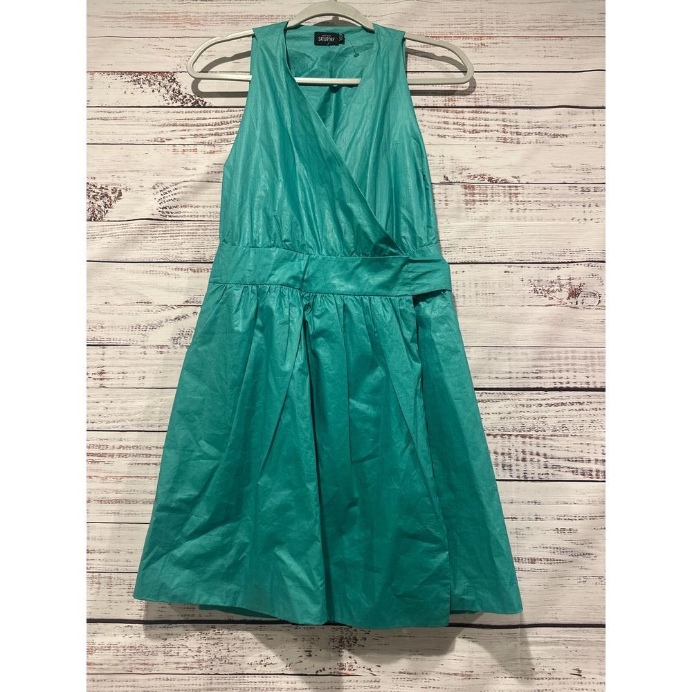 Abito smanicato Kate Spade Saturday Wrap nuovo senza etichette taglia 0