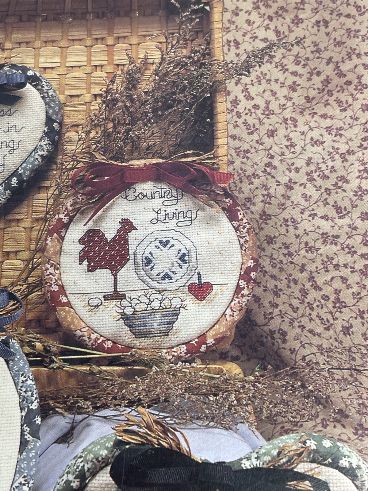 J & P Coats Cozy Country Cross Stitch Pattern