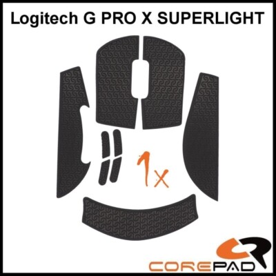 Corepad Soft Grips schwarz Logitech G PRO X SUPERLIGHT GPX 1 & 2 Maus Grip Tape