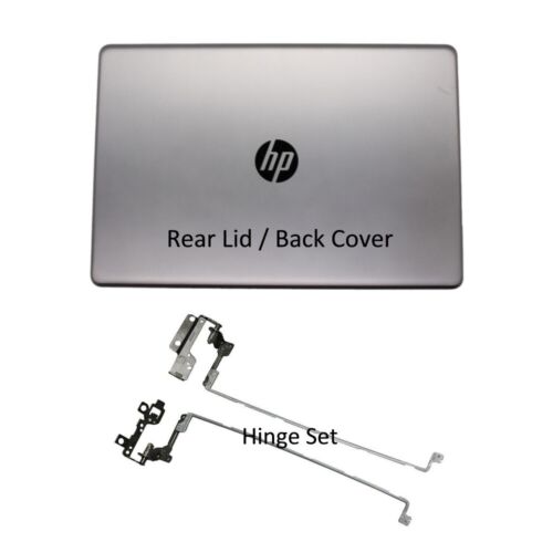 HP 17-BS018NF Replacement Screen Top Lid Back Cover Silver Hinge Left Right - Zdjęcie 1 z 6