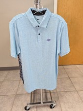 NWT MEN'S NIKE DRI-FIT POLO, SIZE: S, COLOR: LIGHT BLUE HEATHER M13 