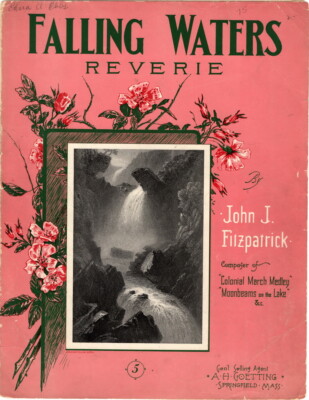 Falling Waters Reverie 1905 Antique Sheet Music