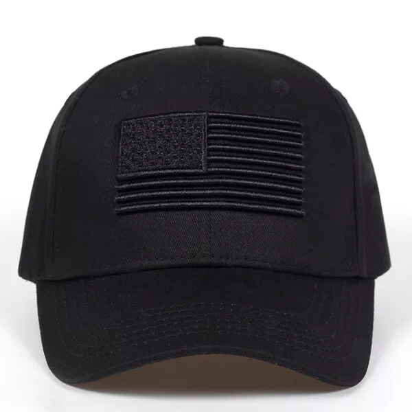 Black american sales flag fitted hat