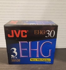 JVC 3 Pack VHS-C Model: TC-30 EHG-3P Library Master High Energy Compact VHS NEW