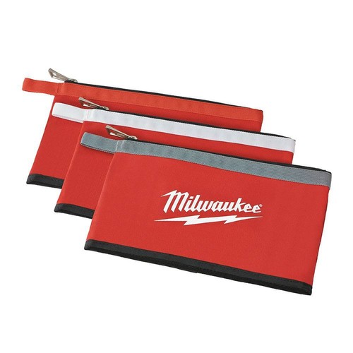 Milwaukee 48-22-8193 Zipper Pouches, 3-Pack