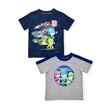 PJ Masks 2 Niños Camiseta 3T Juego Sobre Holograma Búho Gato Niño Gecko Disney Junior