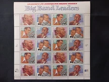 Scott #3096 - 3099 Big Band Leaders 32 Cent Sheet of 20