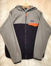 Patagonia Kids' Micro D Snap-T Fleece Jacket Navy And Grey Size XL 14