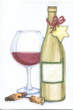 Invitations Picture Perfect D/C Holiday Wine Bx of 10