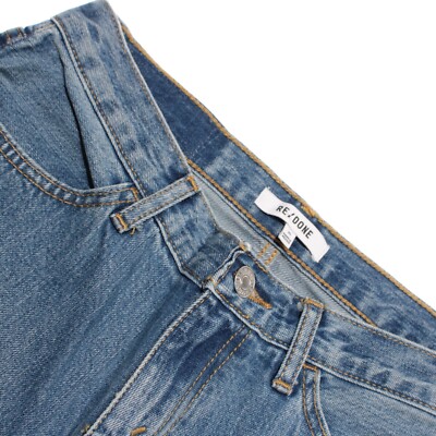 Re/Done NWT Jeans Size 25 US 70s Low Rise Bell Bottom in Clean Moon Stoned Blue