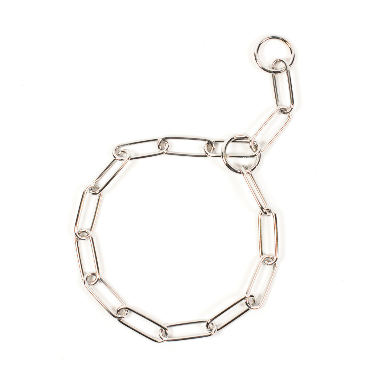 Duvo + Antideslizante Collar para Perro Cromado Con Grandes Eslabones de Cadena,