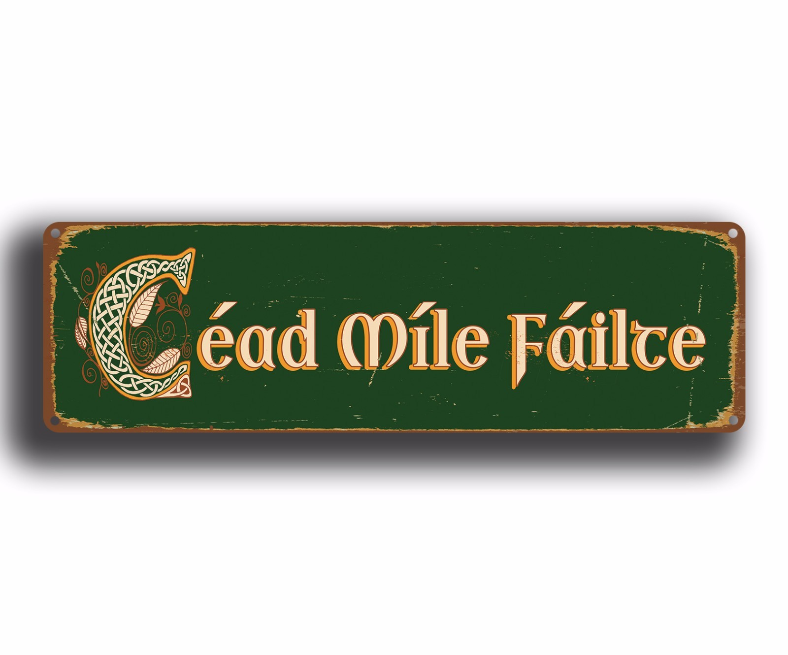 Cead Mile Failte Irish Sign Wall Plaque Irish Decor Celtic Sign