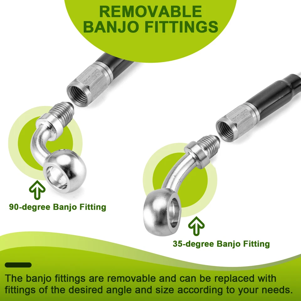 Kit de cable de acelerador de embrague de línea de freno sin ABS para Harley Softail Deluxe Rocker C Foto 4 de 4