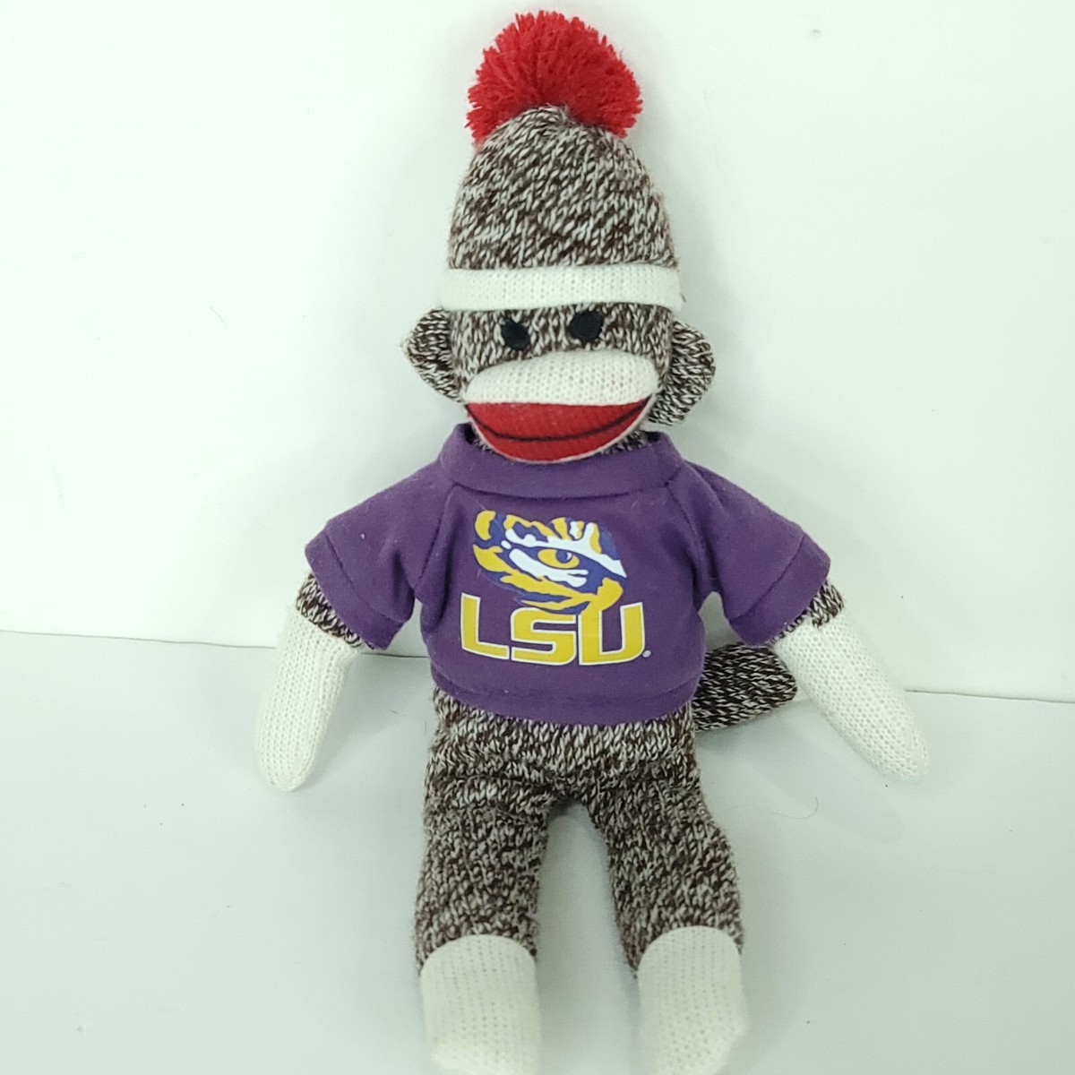 LSU Sock Monkey Plush Plushland 12