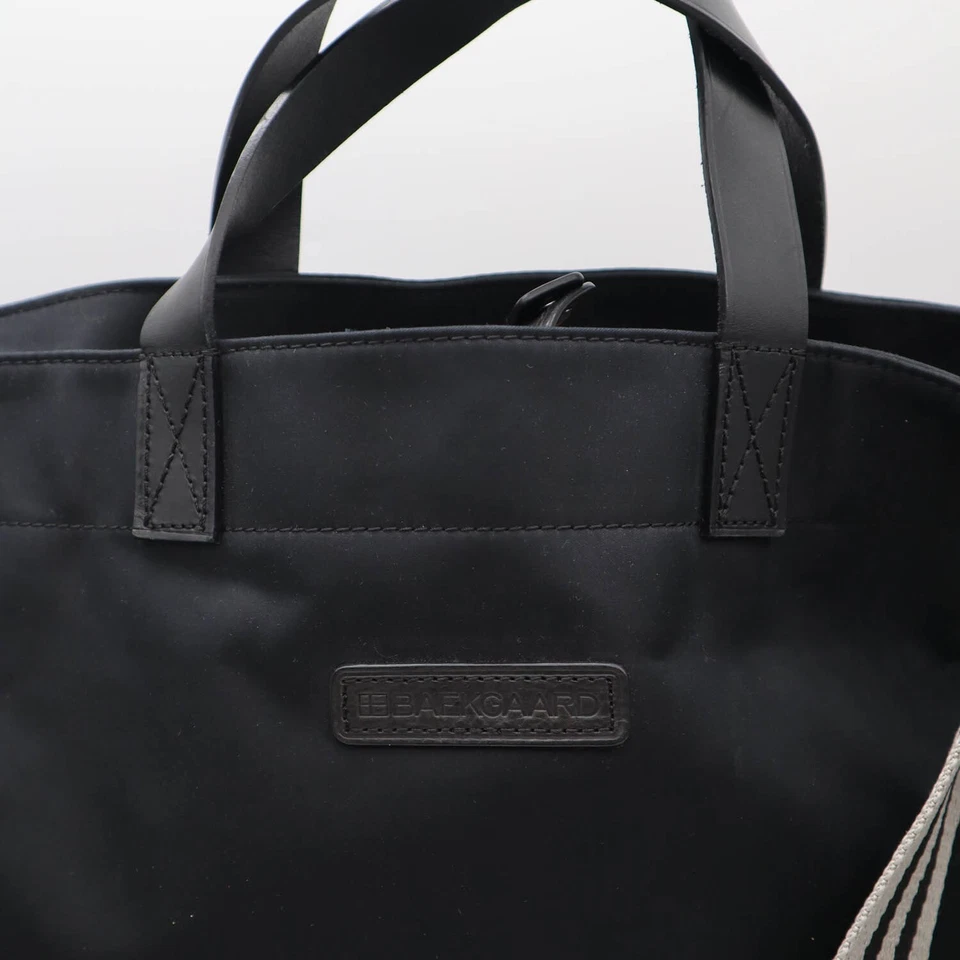 Baekgaard Metro 托特包 随身携带 便携式电脑 斜挎包 带 黑色皮革装饰 — 第 2/4 张图片