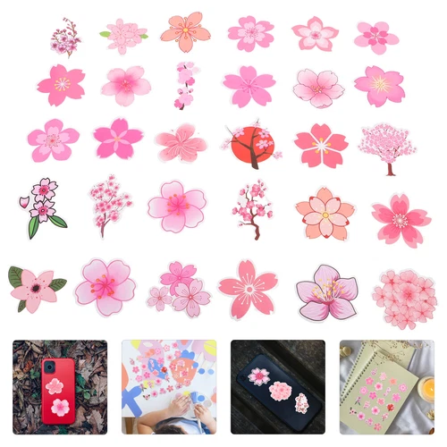 100 Pcs -Aufkleber Telefonkofferaufkleber Mit Blumenformen