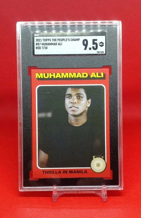 2021 Topps The People's Champ #57 Muhammad Ali Red 7/10 SGC 9.5 🏆 🔥 - Image 4 of 4