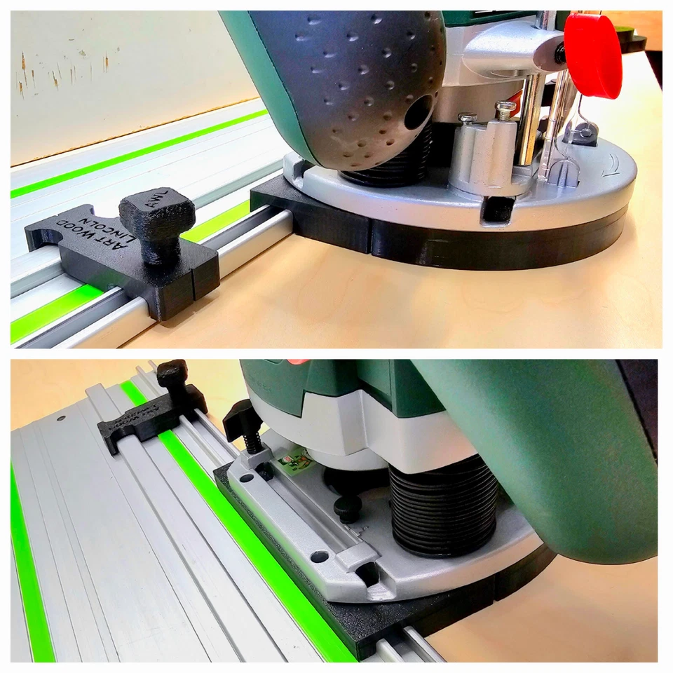 Bosch POF1200 POF1400 router guide rail base Evolution Groove Jig Made UK - Image 4 of 4
