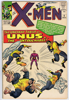 X-Men #8 Marvel 1964 '' Unus, the Untouchable ! '' | eBay