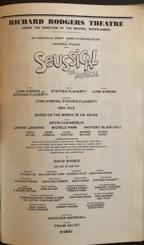Broadway, Off Broadway & Try-Out Playbill - Picture 523 of 728