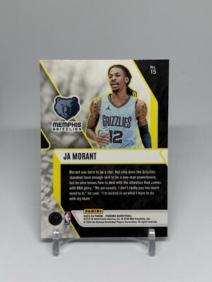 【アジア限定 NEW YEAR】JA MORANT PANINI 2023-24 Panini Phoenix Ja Morant Fade To Black #15 | eBay