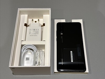 Huawei P30 4G LTE (Black) ELE-L29 128GB + 6GB RAM (Unlocked) Dual