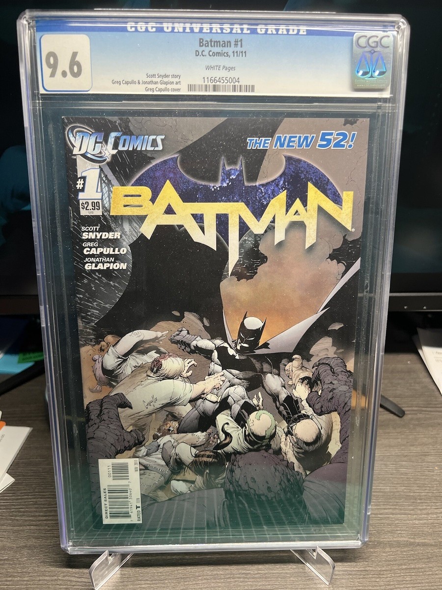 BATMAN #1 New 52 CGC 9.6 by GREG CAPULLO DC Comics 2011 White
