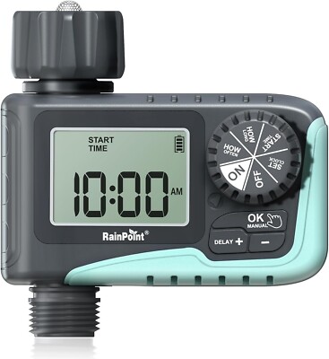 RAINPOINT Sprinkler Timer, Programmable Water Timer for Garden Hose