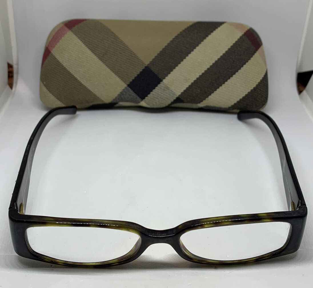 VTG Burberry 2029-B 3002 Havana Eyeglass Frames & Nova Check  display picture 2