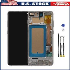 QC For Samsung Galaxy S10plus G975 LCD Touch Screen Digitizer Assembly Silvery