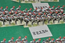 25mm napoleonic / french - guard chasseurs 24 figs - inf (82230)
