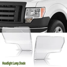 Clear Housing Lens Headlight Lens Cover Left+Right Fit For 2009-2014 Ford F150