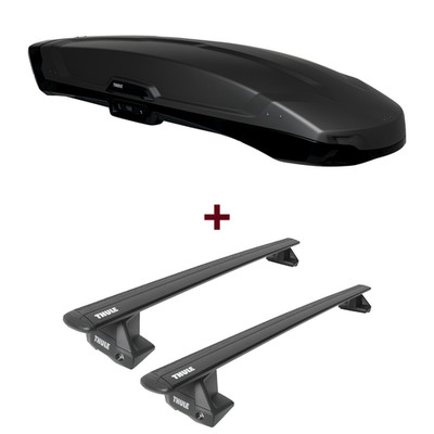 Dachbox Thule Vector L + Dachträger Thule WingBar EVO für Toyota Hilux Typ N1