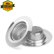 2PCS Bathtub Drain Strainer - 2.79 inch Shower Hair Catcher Stainless...