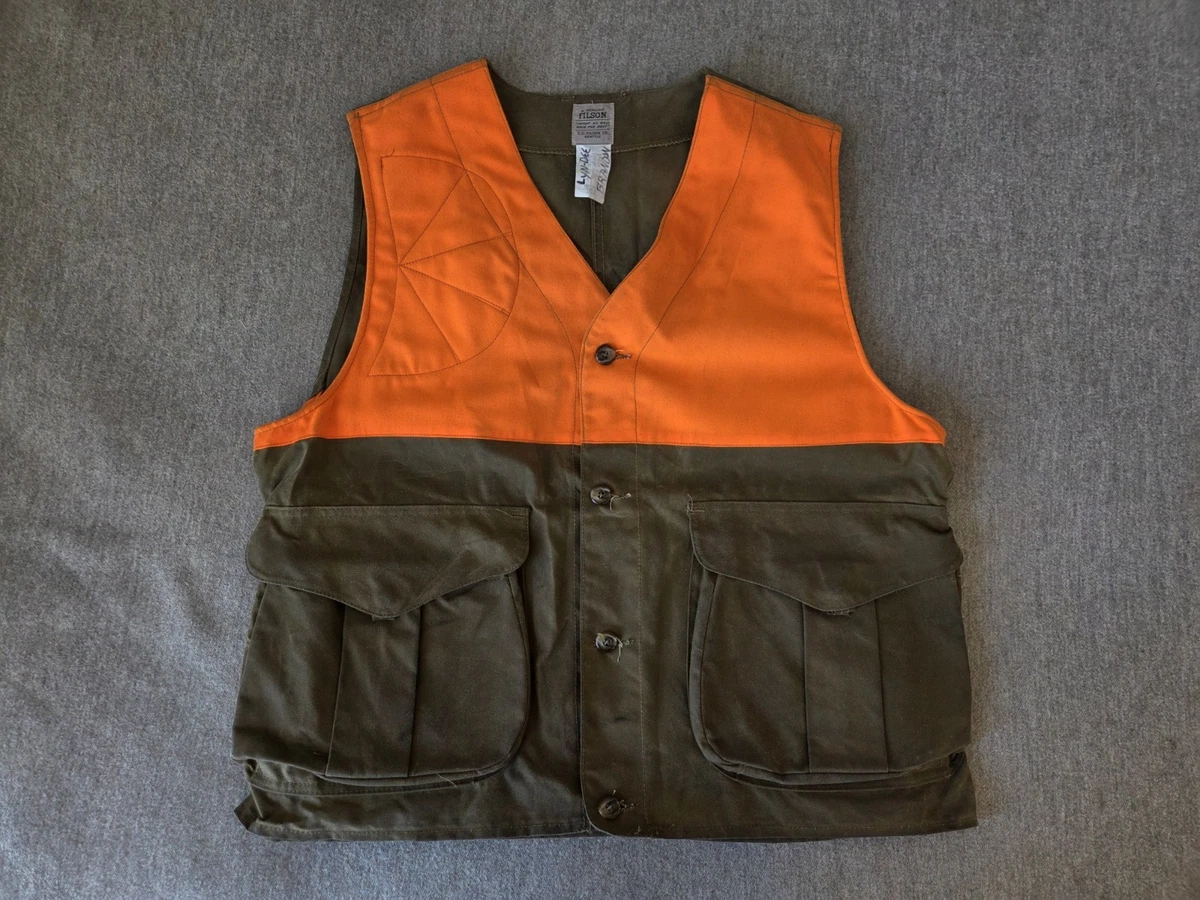 Gilet Filson Pro Guide Strap Upland - Toile Huilée Tin Cloth - Taille Unique - Marron