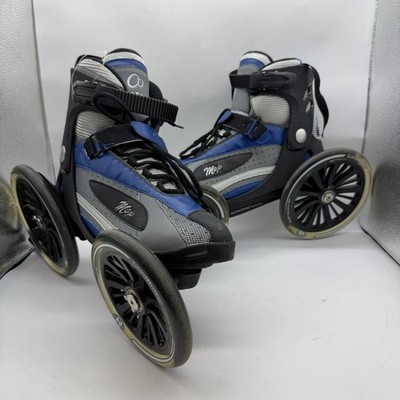 LandRoller Mojo Side Wheeled Inline Skates Mens Size 13 Women 14 Blue/Black/Grey