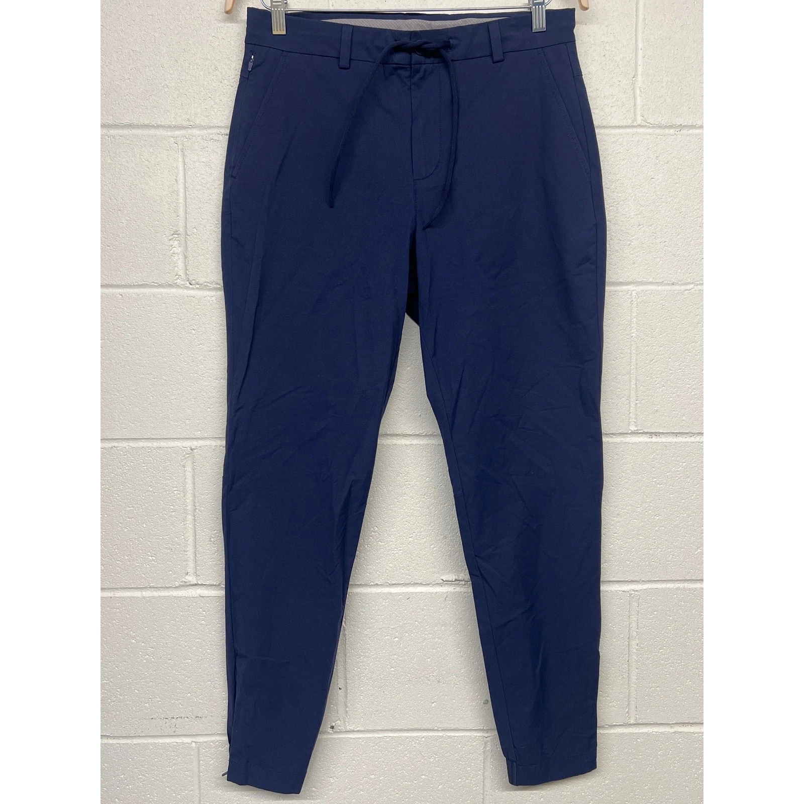 New men's Vineyard vines on the go szM navy blue skinny slim leg jogger solid