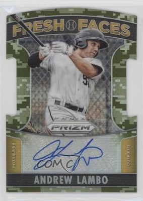 2015 Panini Prizm Fresh Faces Signatures Camo 11/199 Andrew Lambo #4 Auto fm0