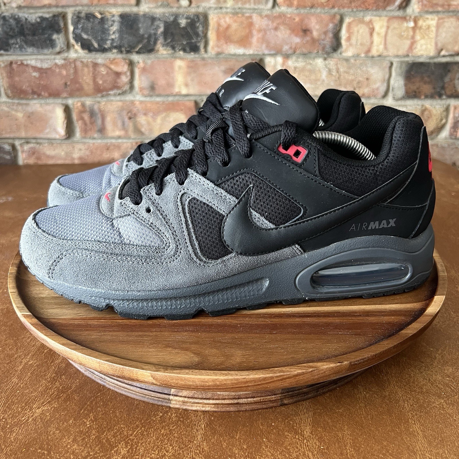 Nike Air Max Command Men Size US11 Black Wolf Grey Infrared Sneakers Shoes thumbnail 16