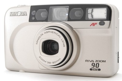 [ MINT ] Minolta Riva Zoom 90 Date Point & Shoot 35mm Film Camera From JAPAN #44