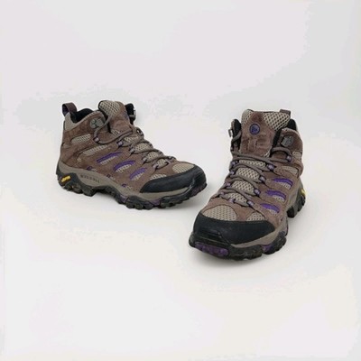 Merrell Moab 2 Vent Mid Hiking Shoes Womens Size 6 Brown Suede Boots J06050