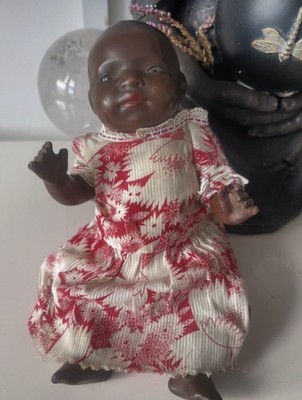 RARE Antique 1910 1920 Heubach Koppelsdorf399 German Bisque Black Character Doll