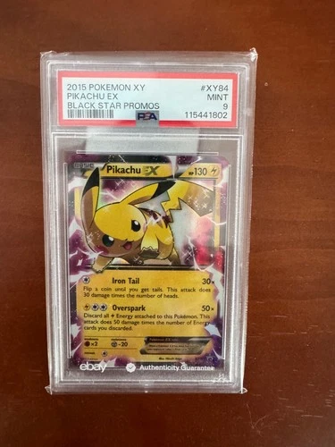 2015 Pikachu EX  XY84 Black Star Promo PSA 9 XY Generation