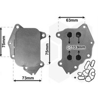 VAN Wezel ÖLküHler MotoröL Mit ZubehöR FüR Ford Fiesta VI 1.4 Tdci 1.6 Volvo