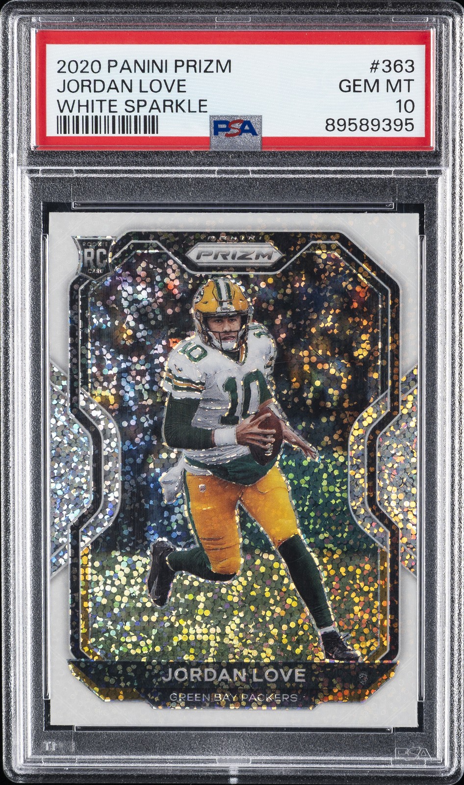 Jordan Love Panini Prizm #363 White Sparkle