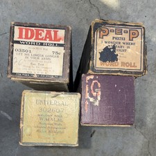 Ideal Universal PEP Player Piano Rolls Lot of 4 Vintage 1924 MPNs