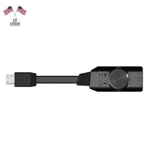 7.1 Channel Sound Card USB Audio External 3.5mm Microphone Audio Adapter